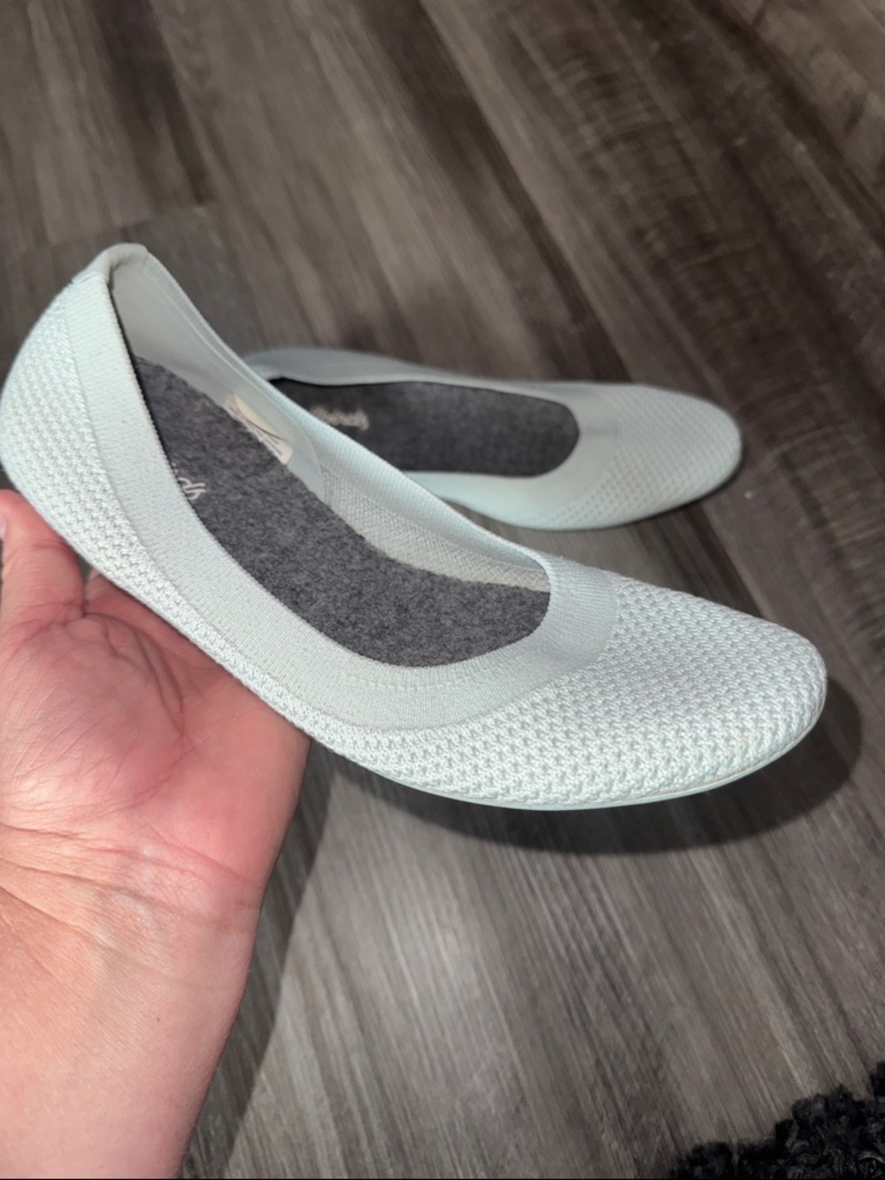 Allbirds Women's Tree Breezer ballet flats 7.5 mint green shoes slip on